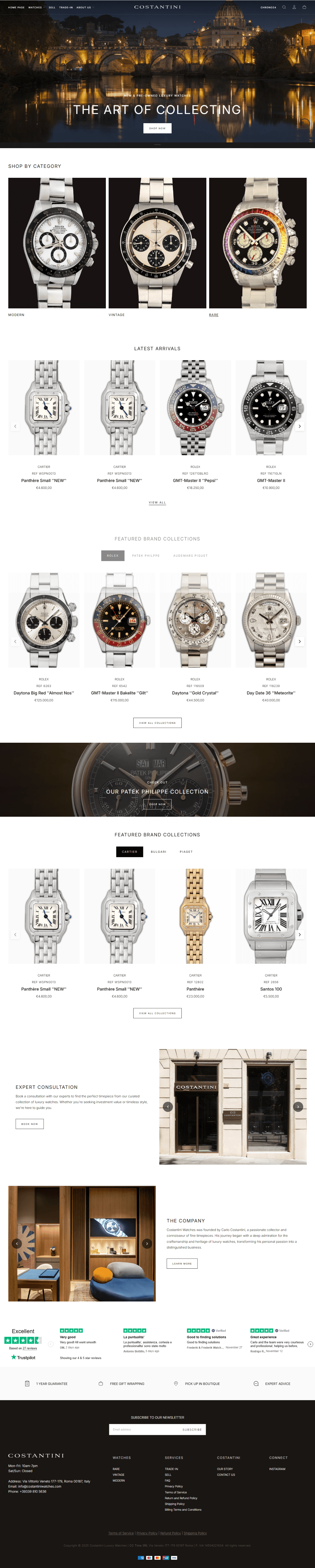 Costantini Watches — Luxury Watch Boutique